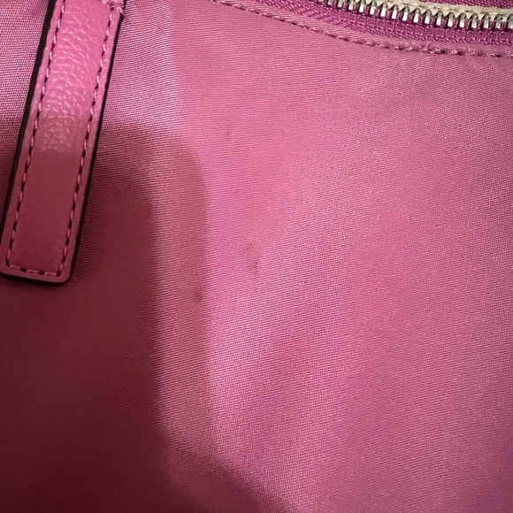 Kate Spade nylon zip tote pink 15 x 10 - Picture 8 of 11